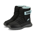 Puma Winter Boots Nieve (water-repellent/lined) black/turquoise Kids